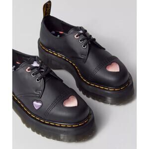 Dr. Martens 1461 Quad Hearts Oxford Loafer Platform Size 7 Women's